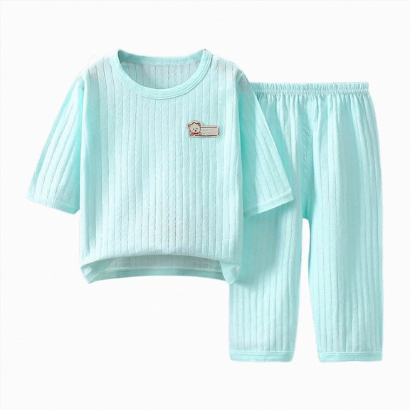 enyan Boy Toddler Baby Clothes 3 6 12 18 24 Months 2T 3T 4T 5T Girls Fall Winter Outfits Long Sleeve Solid Sweatshirt and Pants 2 Piece Sweatsuit Set Pjs for Girls(Green,4-5 Years)