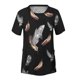thumbnail image 4 of Fiudx Ofertas Del Día Moda Mujer Casual Cuello Redondo Impresión Blusa Manga Corta Camiseta Verano Tops, 4 of 4