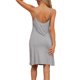 thumbnail image 3 of INSPIRE CHIC Lencería de Mujer Modal Sin Mangas con Tirantes de Espagueti Vestido de Noche Ropa de Casa M Gris Claro, 3 of 6