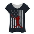 thumbnail image 4 of IROINNID Women Baseball Causal Tank Tops V-Neck Printing Blouse Sleeveless Loose Summer Tops On Sale, 4 of 5