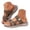 A, variant on Womens Fashion Orthotic Slides Plantar Fasciitis Arch Support Slip on Flat Sandals Ladies Soft Cushion Yoga Mat Slippers with Adjustable Straps Brown 8