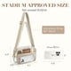 thumbnail image 2 of Bolsa transparente Missnine, acolchada, de PVC, para uso en estadios, 2 of 6