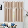 thumbnail image 2 of 1 Pieza de Cortina de Ventana Elegante de Multicolortes de Poliéster , beige l Soledad Niveles de ventana, 2 of 10