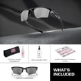 thumbnail image 3 of Oakley OO9154 Half Jacket 2.0 XL Irregular Shaped Polarized Sunglasses for Men - Includes Official Eyewear Kit - Polished Black Frame with Black Iridium Lens, 3 of 7
