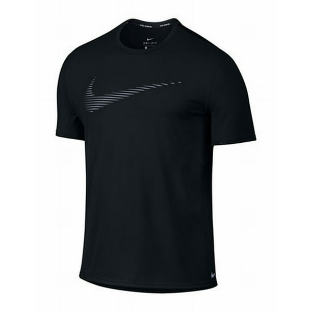 Nike - Nike NEW Black Mens Size Medium M Mesh Running Athletic Logo T ...