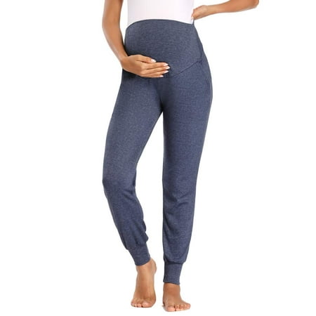 OmicGot Women's Maternity Pants Over The Belly Comfy and Stretchy ...