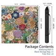 thumbnail image 2 of Classic Boho Pattern Extra Large Non-Slip Mahjong Mat 31.5 Inch Square Rubber Playing Pad with Quiet Design for Tiles Card Games and Board Game Nights, 2 of 7