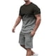 thumbnail image 2 of Camisas de verano Kakina CMSX para hombre, liquidación, conjunto de 2 piezas de camiseta informal de manga corta y pantalones cortos deportivos ajustados., 2 of 5