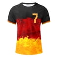 thumbnail image 5 of Playeras De Algodon Para Hombre, Camiseta De Manga Corta De Verano Para Hombre, Camiseta Moderna Y Con Bloques De Color, Camisa De Cuello Para Hombre, 5 of 5