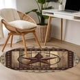 thumbnail image 5 of Texas Star Washable Round Area Rug 3.3 ft, Farmhouse Country Star, Soft Non Slip Rugs Stain Repellent Indoor Felt Carpet for Living Dining Room Bedroom Home Office, 5 of 9