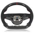 thumbnail image 4 of Carbon Fiber Steering Wheel, Flat Bottom Steering Wheel Better Grip  For Car Modification, 4 of 8