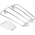 thumbnail image 4 of HUGFEGWE Motorcycle Fuel Tank Rack, Luggage Holder Universal Retro Style Baggage Carrier Bracket Moto Front Luggage Rack mounting Accessories(B (Silver)) CA919-155127, 4 of 9
