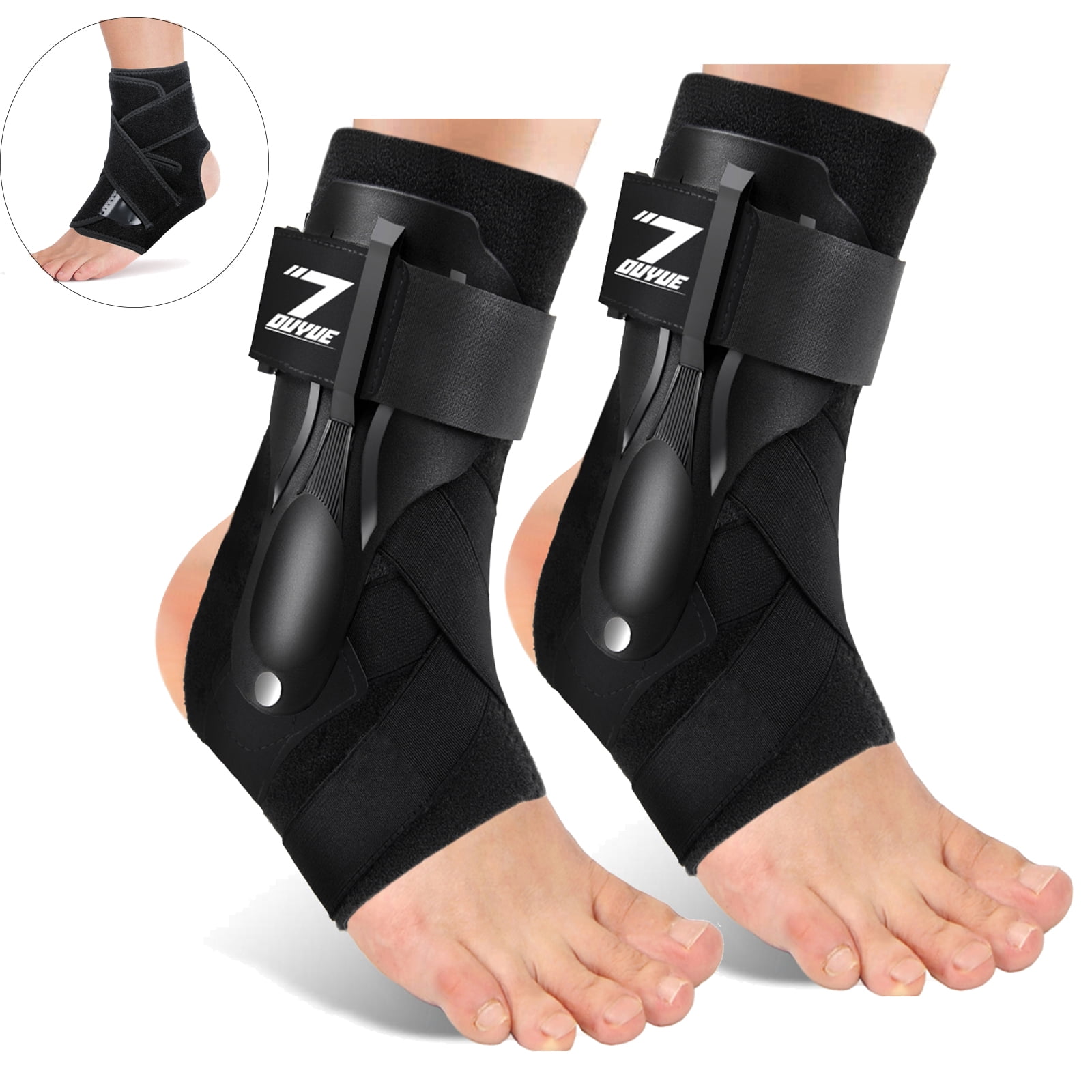 2 Pack Volleyball ankle support brace for women men compression sleeve socks sprained pair tendonitis achilles tendonitis relief plantar fasciitis basketball running soccer protector boot stability 