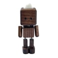 thumbnail image 3 of Figura de madera de hombre tembloroso, decoración de mesa, figura de madera tambaleante de pie marrón oscuro 85 cm, 3 of 9