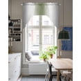 thumbnail image 5 of Gray Green Kitchen Curtains Swag Valance for Windows/Bathroom/Cafe, Modern Gradient Geometric Rod Pocket Drape Panel Swag Curtain Valance for Bedroom/Living Room 55''x36'', 5 of 6