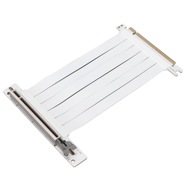 Adaptateur PCIe, PCI E X16 3.0 Largement Compatible PCI E Câble d'Extension Performance Stable Exécution Exquise pour Carte pour Carte Son pour Carte Graphique Blanc
