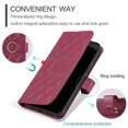 thumbnail image 5 of For Xiaomi Redmi Note 14 Pro 4G Case Ring Buckle Wallet Stand Rhombus Crossbody Leather Mobile Cover, 5 of 5