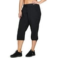 thumbnail image 4 of RBX Active Women's Plus Size Relaxed Lightweight Woven Cargo Capri Pant, 4 of 5