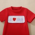 thumbnail image 6 of Toddler Baby Boy Clothes Outfits Fathers Day Embroidery T-Shirt & Plaid Shorts, 2-Piece Toddler Summer Set 12-18 Months, 6 of 9