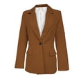 thumbnail image 3 of Saco largo de Mujer Elegante Atemporal Camel Chica, 3 of 3