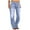 Light Blue, variant on Women Trendy Mid Rise Casual Versatile Solid Color Straight Leg Loose Jeans Women'S Jeans M