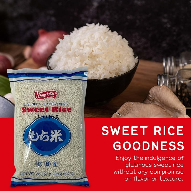 Shirakiku Mochigome Sweet Rice, Gluten-Free, Non-GMO, Low Calorie