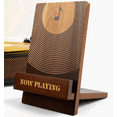 thumbnail image 2 of Now Playing LP Record Rack: Classic Wooden Now Playing Record Rack Vinyl Now Playing Sign To Hold Your Albums Vinyl Accessories for LP Lovers Now Rotating LP Record Rack, 2 of 5