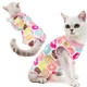 thumbnail image 4 of Traje de destete con estampado bonito para mascotas, ropa para gatos, perros pequeños, chaleco, mono, traje de recuperación para después de la cirugía, trajes, 4 of 5