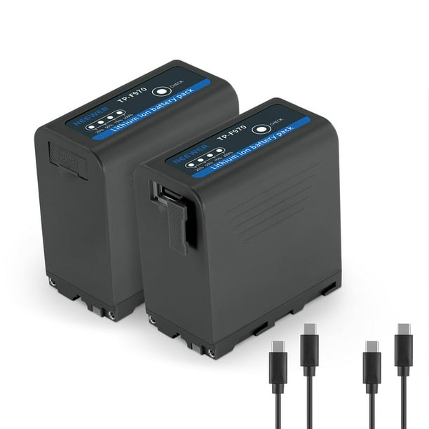 Baterías de repuesto Neewer NP-F970 7800 mAh para videocámara Sony