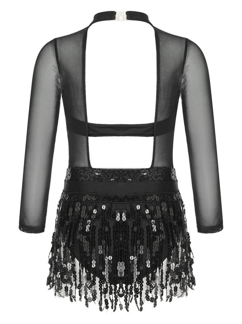 knee length dresses for ladies Sequin Tassel Mesh Perspective Party Cocktail Bodycon Evening Club Max   RITUALISTIC GIFTS