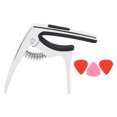 thumbnail image 2 of Guitar Capo Metal Guitar Damping Clip 3 In 1 Multifunctional Guitar Tuning Clips With 3 Guitar Picks For Guitars Ukulele, 2 of 8