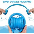 thumbnail image 5 of ONTA Kids Headphones for Boys Girls - Child Student Headset Wired Plug Toddler Earphones School Teen on Ear for Computer | Laptop | Plane Travel | Game, Blue, 5 of 10
