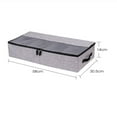 thumbnail image 2 of Foldable Compartment Shoe Box Storage Bag Thick Cloth Transparent Storage Box, 2 of 2