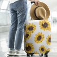 thumbnail image 2 of White Sunflower Pattern Luggage Cover Fashion Suitcase Cover Baggage Covers Fit 25-28 Inch Luggage (Go Travel), 2 of 5