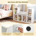 thumbnail image 6 of Costway 40”Kids Bookshelf with Reading Nook, 6 Storage Cubbies & Seat Cushion for Playroom, 6 of 11