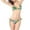 D-Green, variant on Wyobmus Women 2 Piece String Bikini Set Floral Print Halter Side Tie Triangle Thong Swimsuits Bathing Suit A-Light Blue