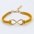 thumbnail image 1 of facefd Women Trendy Infinity Symbol Leather Wristband Multilayer Bracelet Wrap, 1 of 1