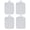 Gray-4 Pack, variant on Gray 4 Pack Heat Resistant Pot Holders and Hot Pads for Kitchen Use