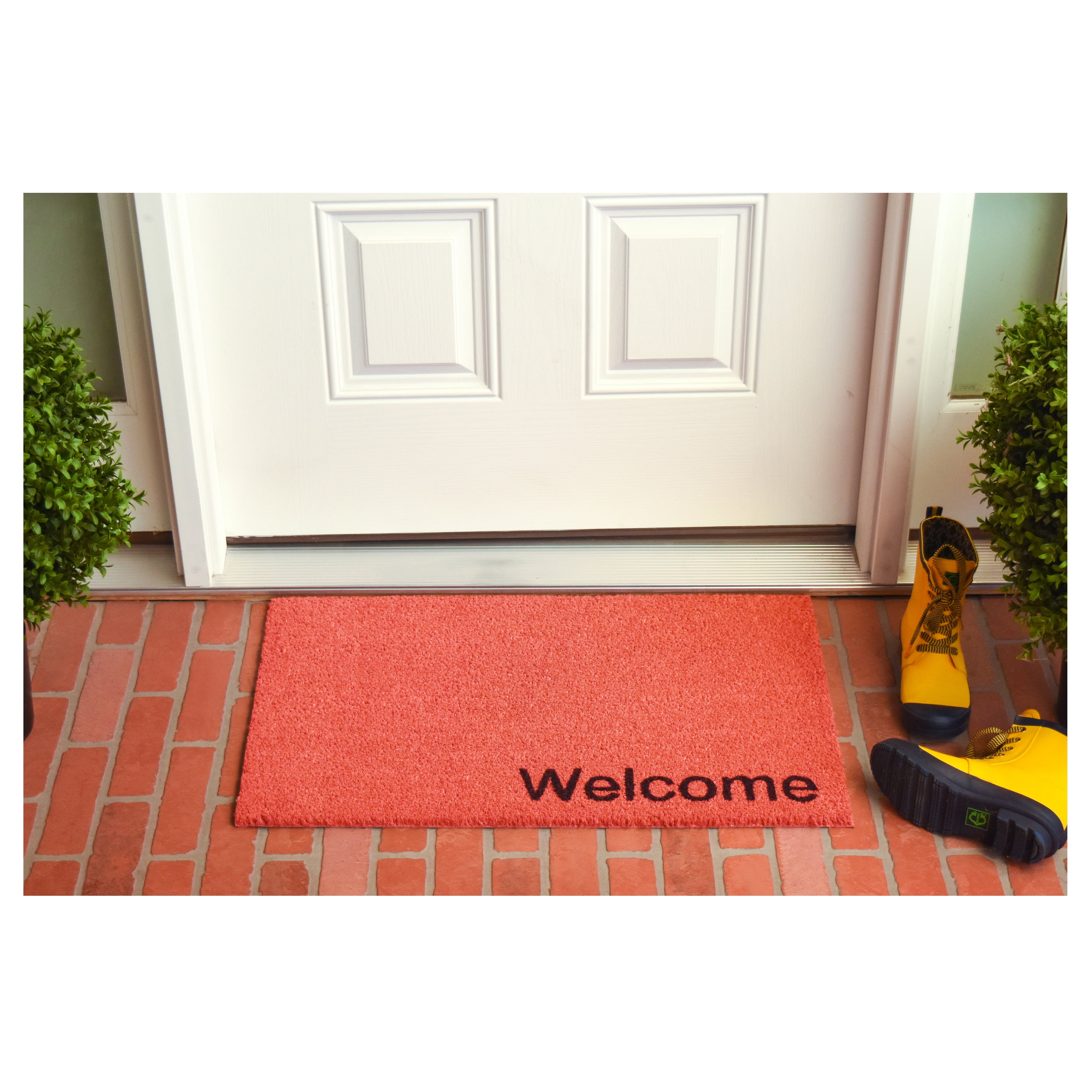 Collins Pink Pastel Welcome Doormat, 24" x 36"