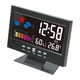 thumbnail image 2 of RKSTN Electronic alarm clock Temperature And Humidity Colour Screen Clock Weather Projections LCD Backlit Alarm Clock Sound Activated Weather Clock, 2 of 9