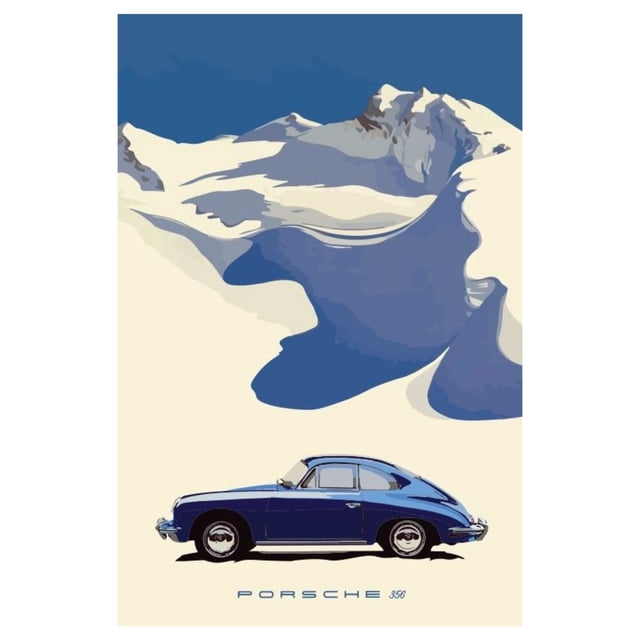 Cuadro Decorativo Impreso 20x30cm Porsche
