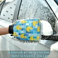 thumbnail image 6 of Qxltty Tile Yellow Duck Car Wash Mitt 2pcs Scratch Free Lint-Free Antistatic Microfiber 7.09×10.24in, 6 of 8
