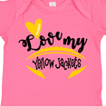 thumbnail image 4 of Inktastic Love My Yellow Jackets Football Boys or Girls Baby Bodysuit, 4 of 5