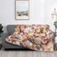 thumbnail image 2 of Fotbe Colorful Seashells Manta de Franela con Estampado, Manta Ultrasuave para Cama, Sofá, Auto, Hipoalergénica y Antibolitas-80"x60", 2 of 6