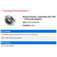 thumbnail image 2 of Release Bearing - Compatible with 1989 - 1998 Suzuki Sidekick 1990 1991 1992 1993 1994 1995 1996 1997, 2 of 2