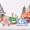 iju7gthy Calendar 20242025 Christmas Day Easter Wooden Crafts Rabbit