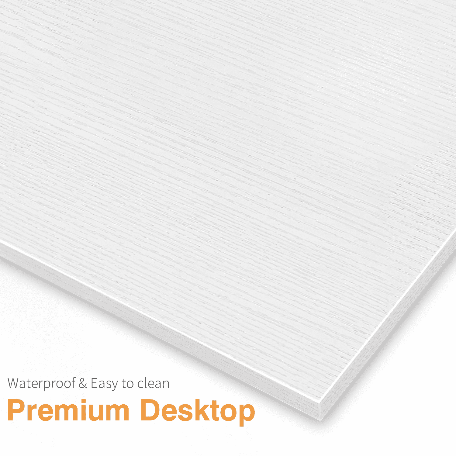 Vineego Modern L-Shaped Computer Desk with Monitor Stand, White