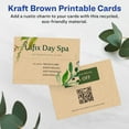 thumbnail image 2 of Avery Printable Business Cards, 2.5" x 3.5", Kraft Brown, 60ct, 2 of 8