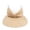 Beige, variant on Women's Summer Sun Visor Elastic Hollow Top Baseball Cap for Outdoor Trendy Hat Cute Travel Golf Sports Sun Hats Accessories