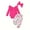 Hot Pink, variant on LOVZFMLL Newborn Girl Clothes Long Sleeve Romper Bodysuit Pants Headband 3 Piece Sets Going Out Streetwear Casual Fall Winter Outfits 3-6 Months